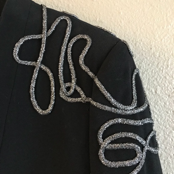 H&M Black Blazer with Silver Detail - Picture 2 of 4